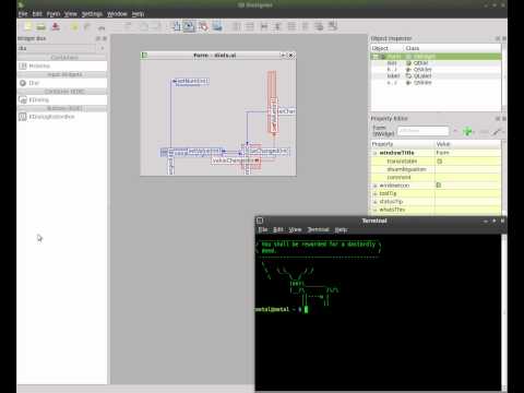Python and Qt4 Designer Part#2 - Sliders and Dials
