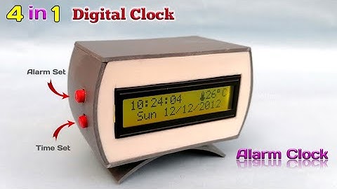 How to Make a Digital Clock With Alarm | Real Time Clock With Alarm | Digital Clock