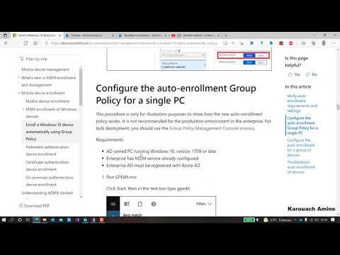 How to enroll Windows 10 device automatically in Intune via GPO