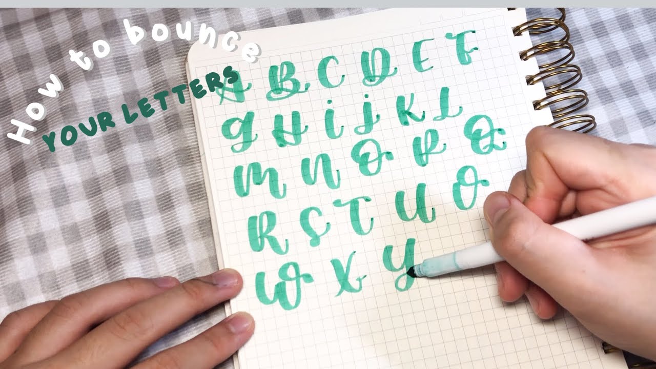 Cách Viết Calligraphy Bay Bổng Và Bảng Chữ Cái Tham Khảo - Youtube