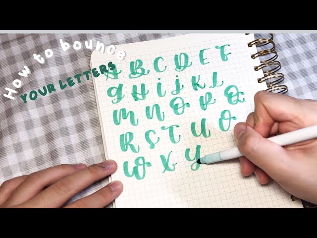 Cách Viết Calligraphy Bay Bổng Và Bảng Chữ Cái Tham Khảo - Youtube