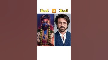 RRR 🆚️ Puspa 2 Reel and Real 🤩Characters #shorts #rrr #pushpa2 #pushpasongs #alluarjun #ramcharan