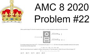 AMC 8 2020 Problem #22 | Simple backtracking input/output