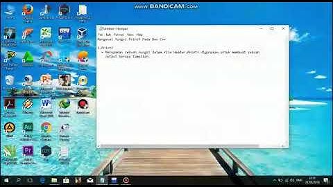 Mengenal perintah Printf pada Dev-c++!!