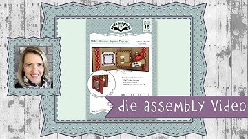 Karen Burniston Die Set #1042 Spinner Square Pop-up Assembly