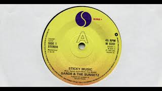 SANDII \& THE SUNSETZ \/ STICKY MUSIC \/ 1983 \/ A-SIDE \/ 7'' VINYL \/ 80'S