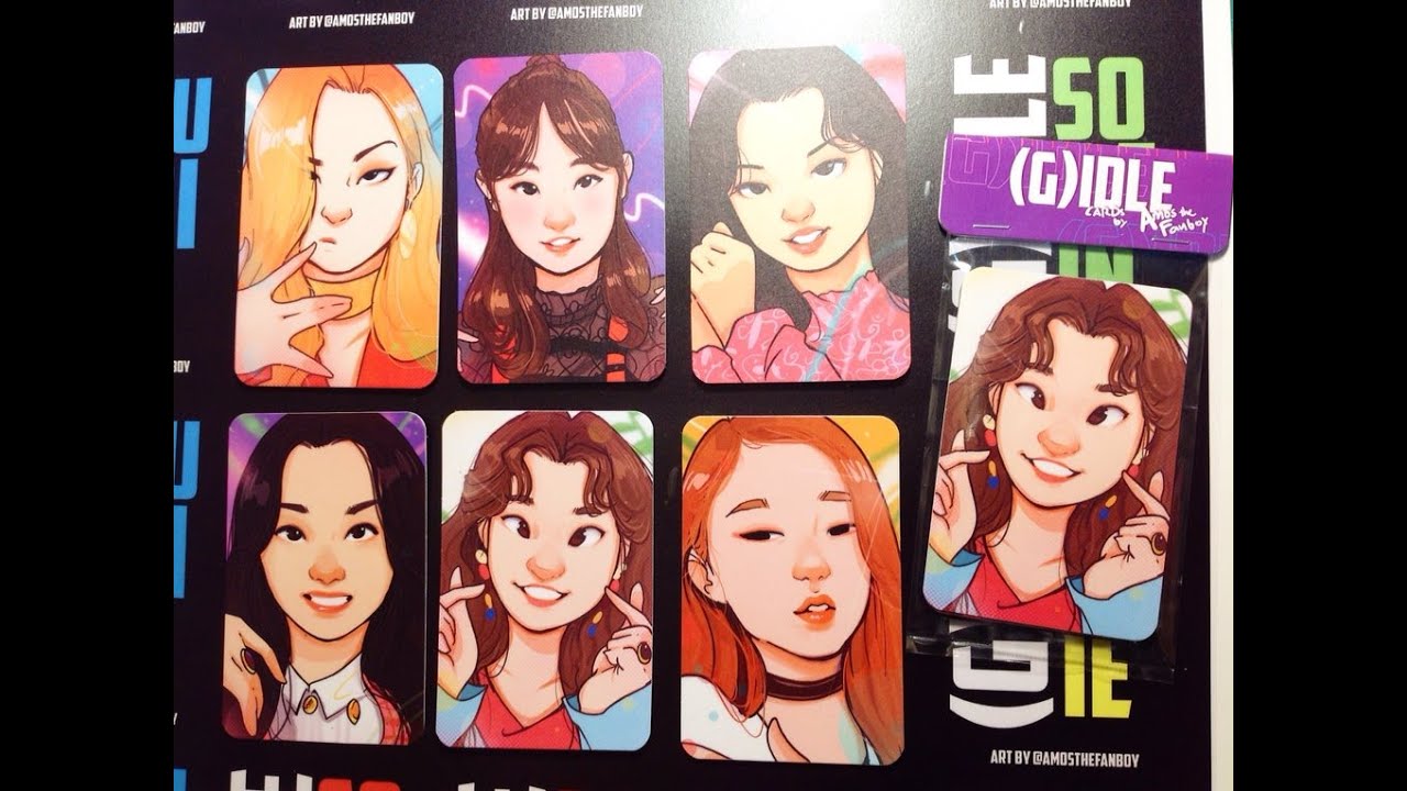 Idle cards. Gidle fanart. G I-DLE арт. Карточки Gidle. G Idle арты.