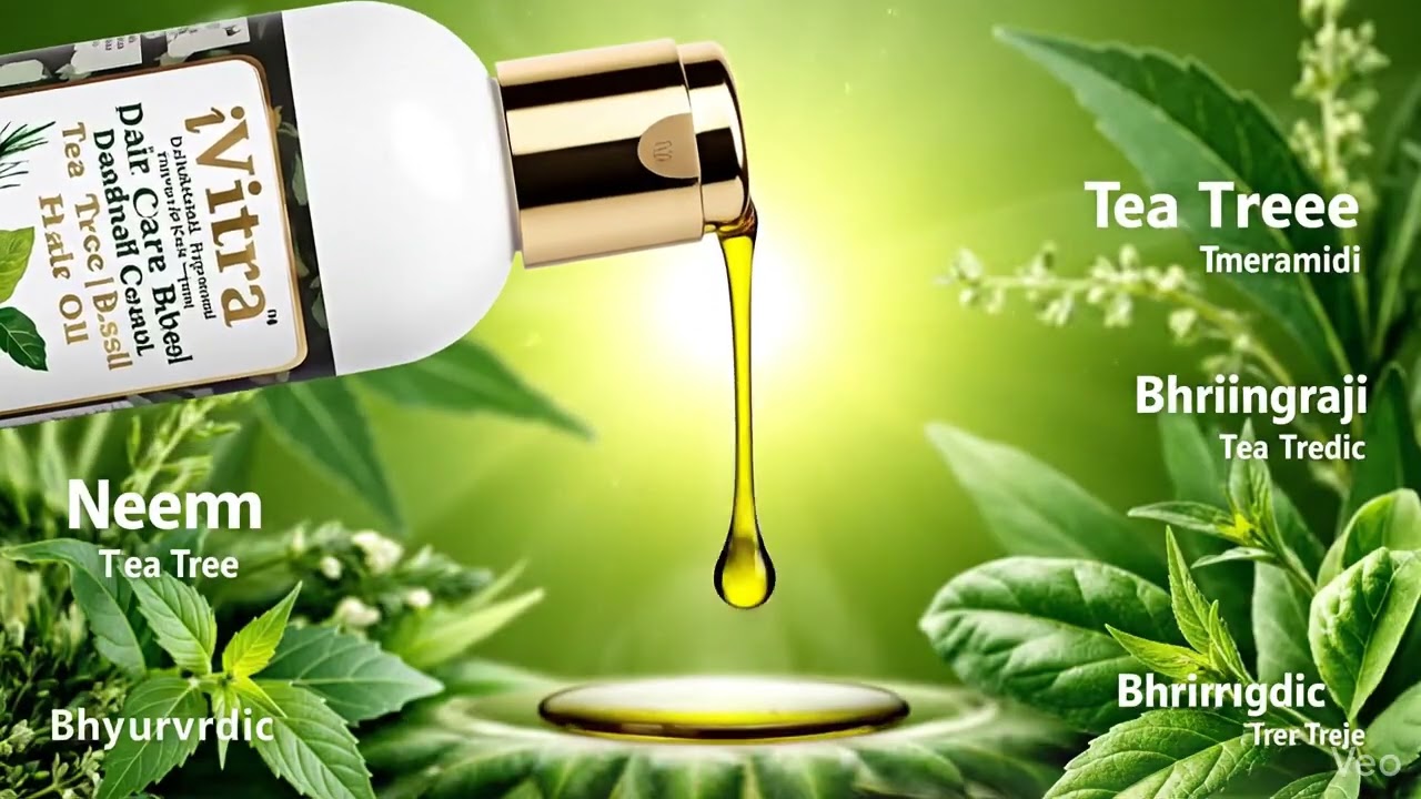Dandruff Control Neem Tea Tree Basil Herbal Hair Oil 