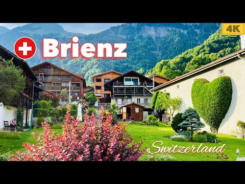 Swiss Village Brienz brienz Lake Valley in Switzerland