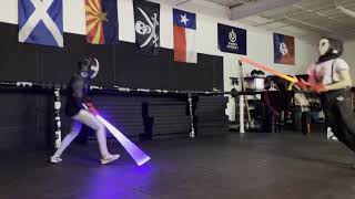 Long Sword Duelist vs. Lightsaber Fencer (Cross Guard V. Curved hilt) Last fight of the Year 2020