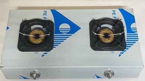 Bếp gas bán công nghiệp 2 lò - Bếp khè inox 2 lò