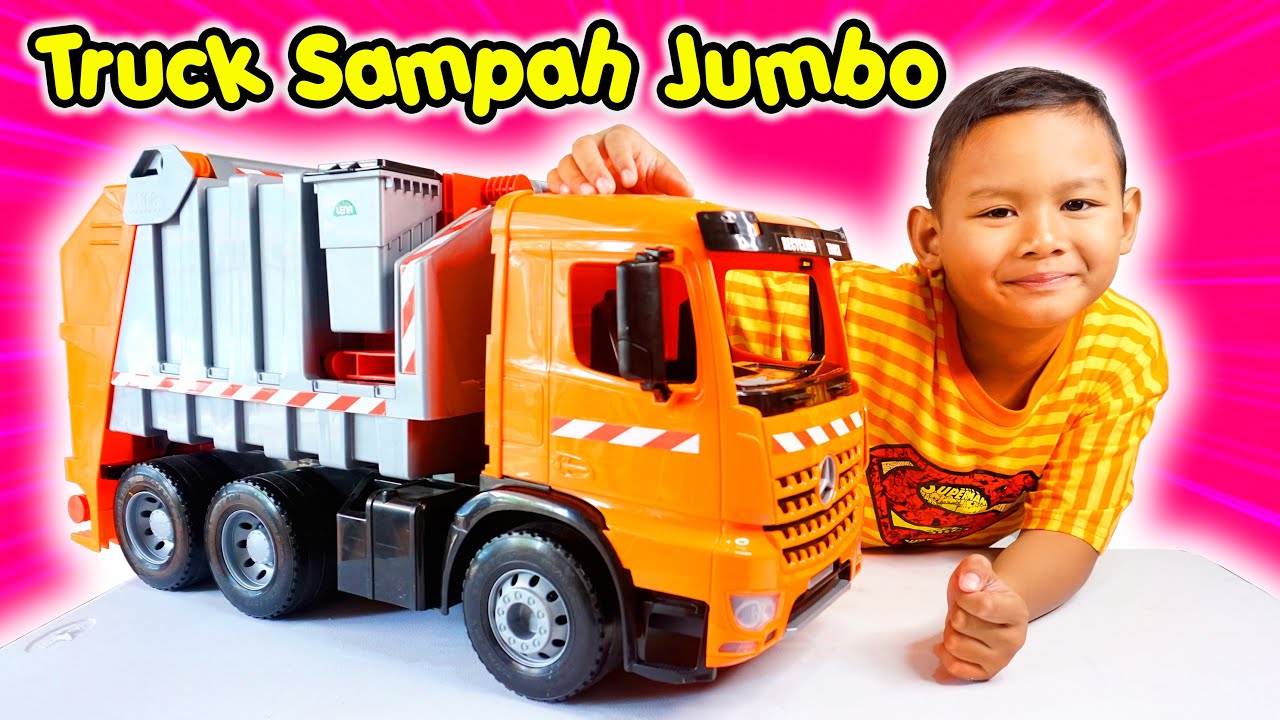 Unboxing Mainan  Truk  Sampah Besar Lena Mega Truck YouTube