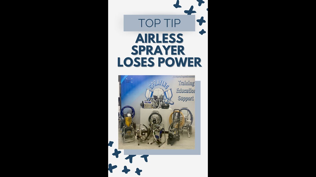 How To Fix Your Airless Sprayer When It Loses Pressure. YouTube