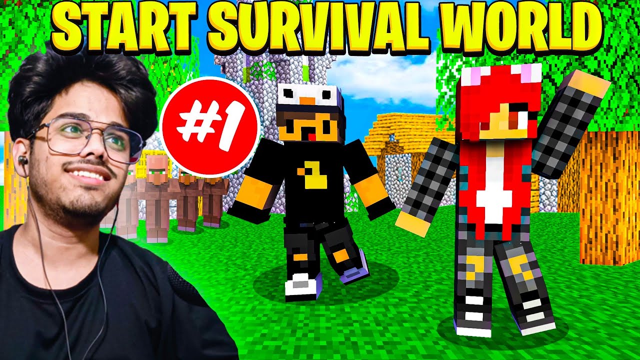 A New Journey With Real Fun Gamer | Minecraft Survival Episode 1 # ...