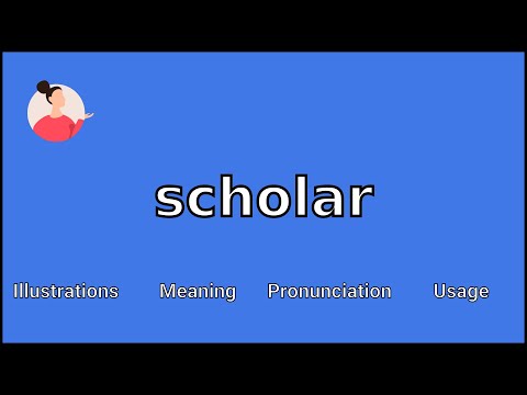 SCHOLAR - Meaning and Pronunciation