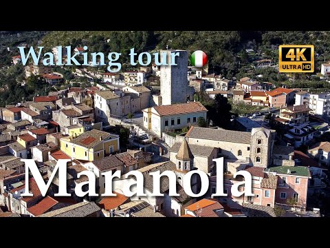 Maranola (Lazio), Italy【Walking Tour】With Captions - 4K