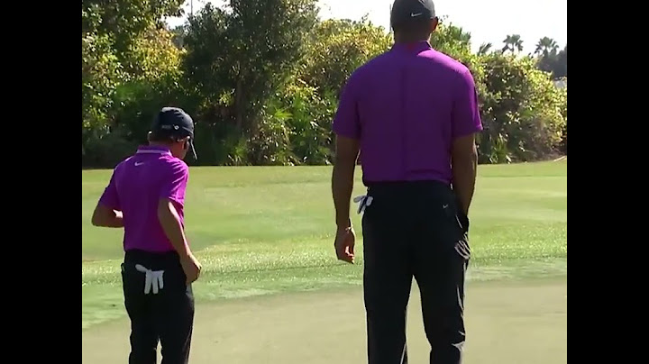 Charlie Woods' first ever eagle