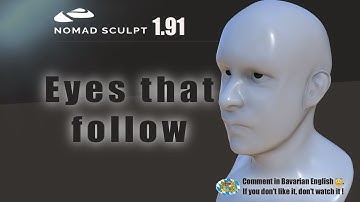 Nomad Sculpt -  Eyes that follow - parallel moving instances  (V1.91-5.12..2024) Tutorial