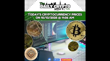 Crypto Market Update —10/13/2025, 11:06AM  #Bitcoin #Crypto #DeFiDan7 @XRP_Alerts @Bitcoin @ethereum