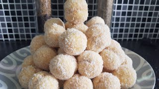 Les Boules de noix de coco fondantes (très facile et rapide )