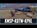 Msfs live  real world sun country ops  ftsim sound pack  pmdg 737800  inibuilds detroit kdtw