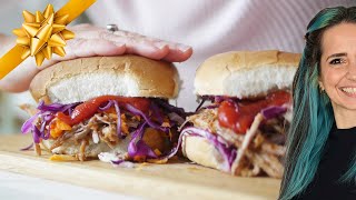 Pulled Pork con Salsa Barbacoa PASO A PASO: Ideal Para Fiestas Y Reuniones + Ensalada Coleslaw