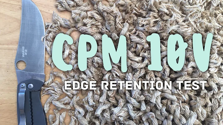 Edge Retention Test: CPM 10V - Spyderco K2