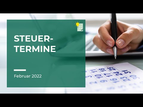 New Steuertermine Februar 2022