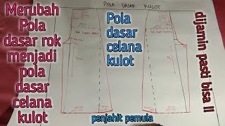 Download Lagu Pola dasar celana kulot MP3
