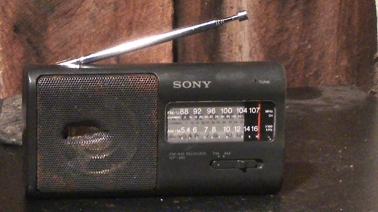 Sony ICF-380 AM/FM Portable Radio Tested Working