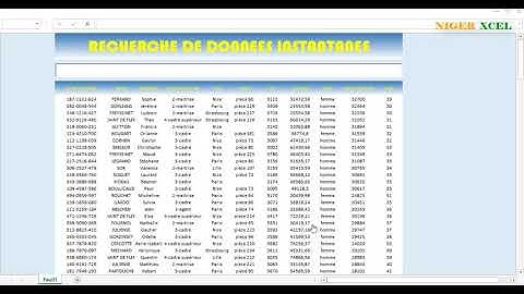 EXCEL-VBA : Recherche instantanée