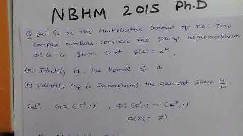NBHM 2015 Group theory