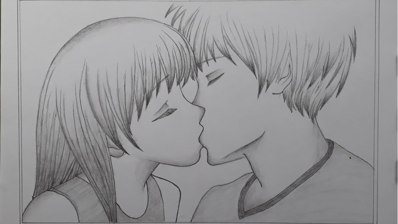 How To Draw Couple With In Love Step By Step Boy Girl Pencil Sketch Youtube