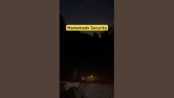 Homemade Security System with Motion Detection Solar Powered