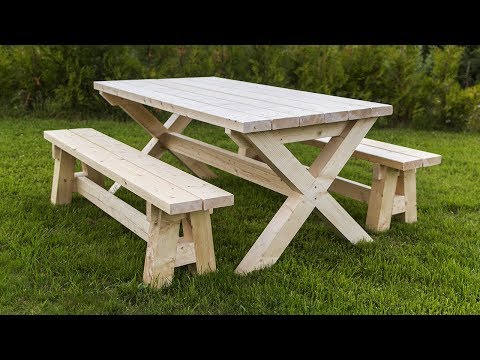 Easy DIY Project: Farmhouse Table and Benches