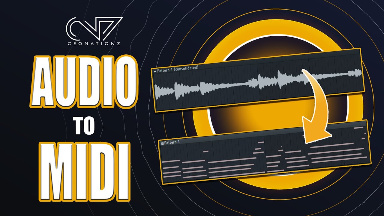 How to convert Audio Clips to Midi Patterns in FL Studio - YouTube