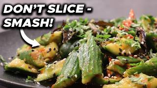 Smashed Cucumber Salad, Indian Style (Never Watery)