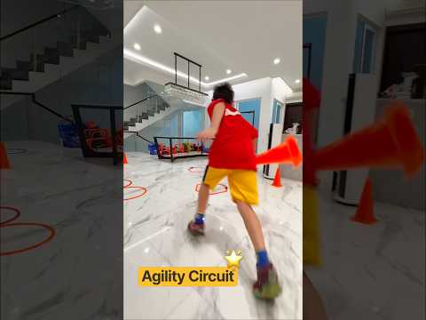 Agility Circuit for Kids to move Faster than Ninjas ⚡️ #shorts #speedandagility #ninja