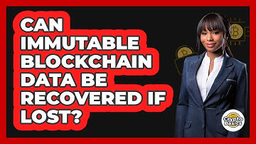 Can Immutable Blockchain Data Be Recovered If Lost? - CryptoBasics360.com