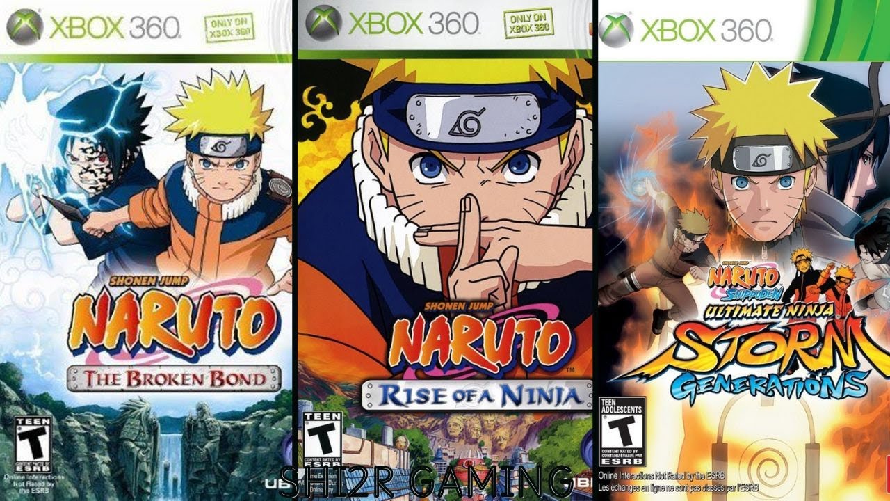 Jeux Xbox 360 Naruto Storm Générations & Fullburst - Bon état, Manuel Inclus