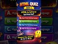 HTML Quiz Challenge 💻 | Batao sahi jawab | Day 1 | HTML ka basic sawal 😱 | Coding test | M2 Learning