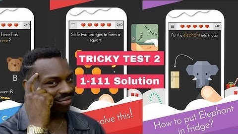 Tricky Test 2 Full Solution | All level answers | Mobile Games | Android Gameplay | 2020 | MJ Hacks