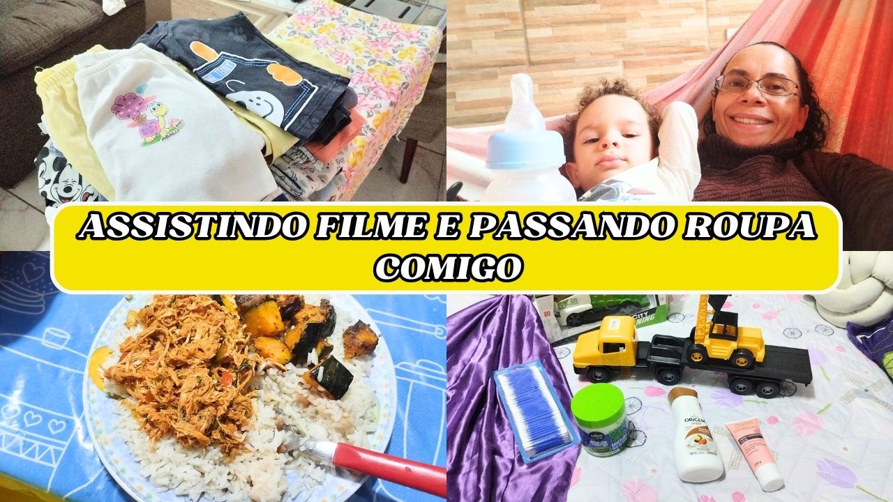 COMO PASSEI ROUPAS DO BEBE E CAMISETAS + ABOBORA NA AIR FRYER + FRANGO DESFIADO