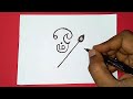 How to draw Om Muruga Vel Symbol Drawing | Easy way to draw OM