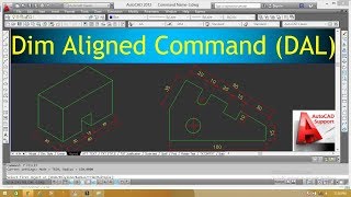 Dimension Aligned Command in AutoCad II Hindi/Urdu Tutorial screenshot 2
