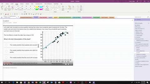gradient of a scatter plot by hand