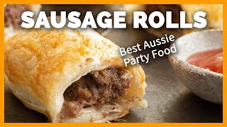 Aussie Homemade Beef Sausage Rolls [10 Min Prep]