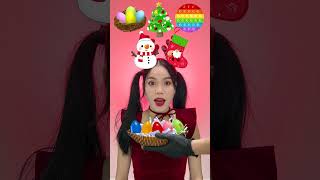 Random Christmas Food ASMR Mukbang ⛄🎄❄️ #shorts #mukbang #asmr #viral