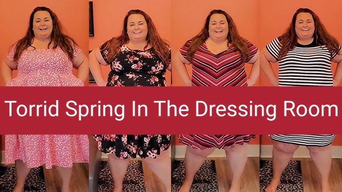 TORRID SPRING DRESSES PLUS SIZE IN THE DRESSING ROOM PT. 2: Try on Haul 3X,  4X, 5X 