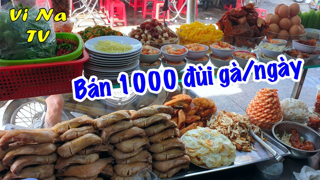 cơm gà xối mỡ quận 10 New Bất ngờ phát hiện quán cơm gà xối mỡ cực khủng, bán 1000 đùi gà/ngày - Vi Na TV